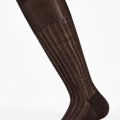 Ribbed Long Sock Color: Anthracite