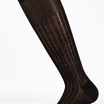 Long ribbed sock Color: Black