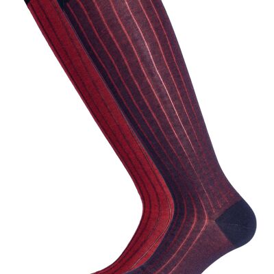 Blue And Red Double Face Fashion Sock