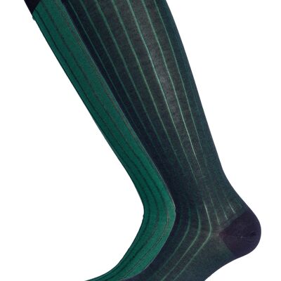 Blue And Green Double Face Fashion Sock