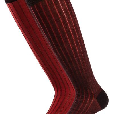 Black And Red Double Face Fashion Sock