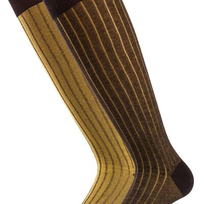 Black And Yellow Double Face Fashion Sock