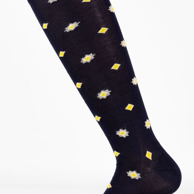 Mode-Socken-gemusterter geometrischer schwarzer Hintergrund