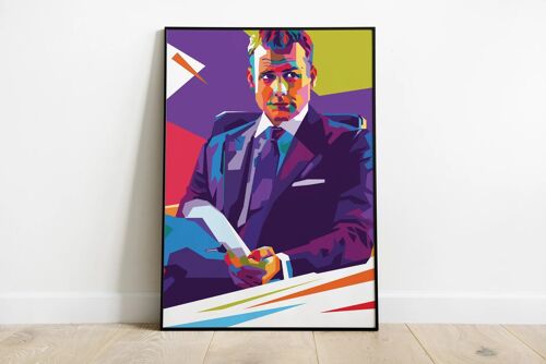 Harvey Specter Pop Art Poster