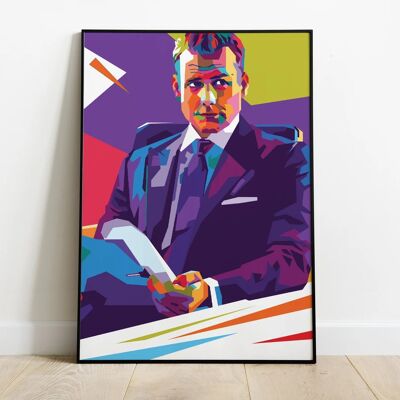 Harvey Specter Pop Art Poster