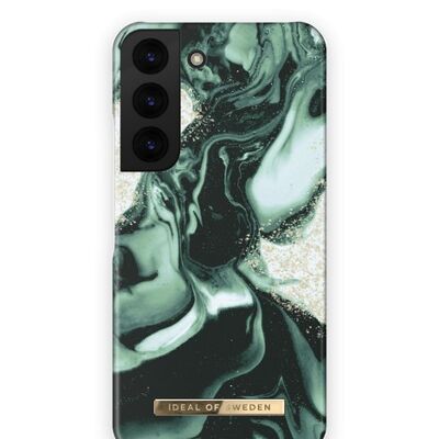 Fashion Case Galaxy S22 Golden Olive Marble