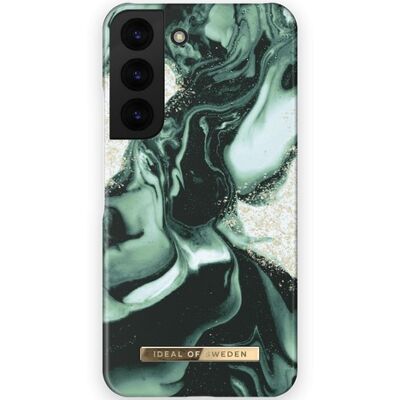 Fashion Case Galaxy S22 Golden Olive Marble