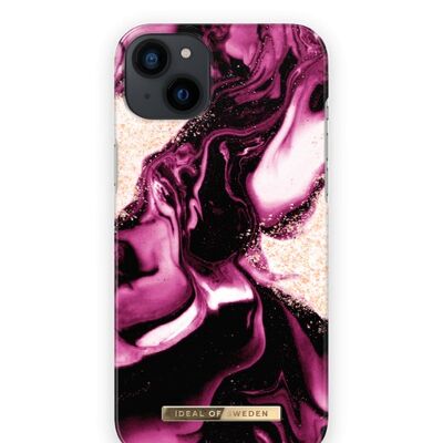 Fashion Case iPhone 14PL Golden Ruby Marble