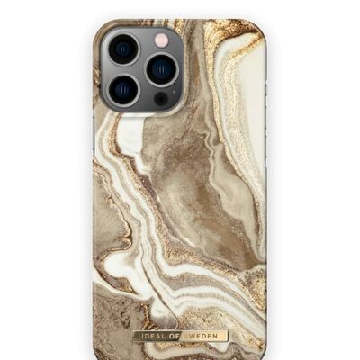 Fashion Case iPhone 14PM Golden Sand Marble
