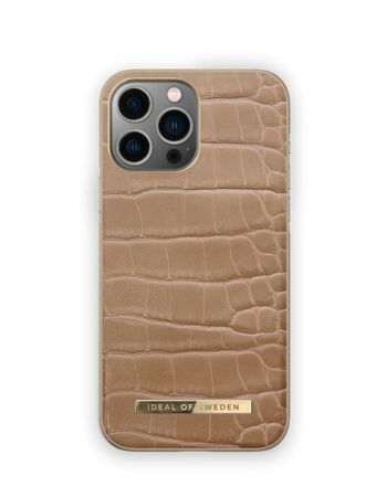 Atelier Coque iPhone 14PM Camel Croco