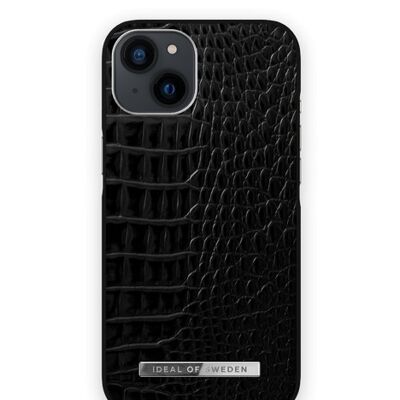 Atelier Case iPhone 13/14 Neo Noir Croco Silver