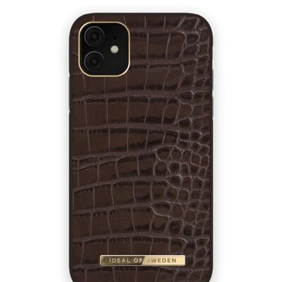 Atelier Case iPhone 11/XR Deep Walnut Croco