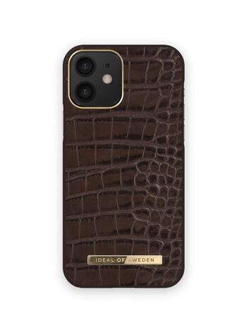 Atelier Coque iPhone 12/12P Noyer Profond Croco