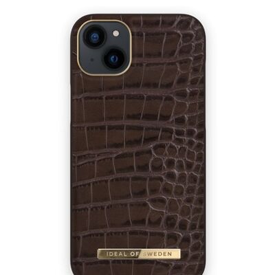 Atelier Case iPhone 14PL Deep Walnut Croco