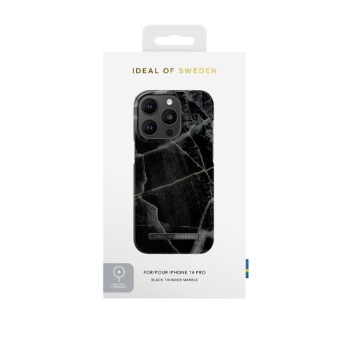 Printed Case MagSafe iPhone 14PR Black Thunder