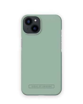Coque Transparente iPhone 13/14 Vert Sauge