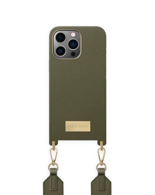 Athena Necklace Case iPhone 14PR Khaki