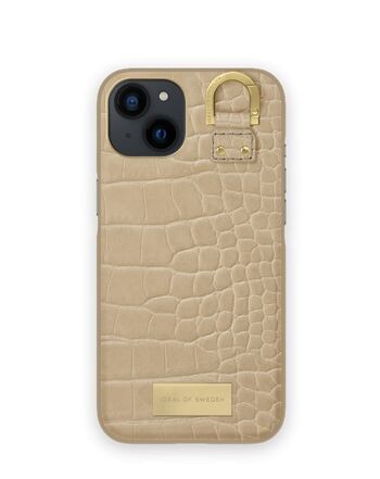 Atelier Coque iPhone 13/14 Beige Chaud Croco