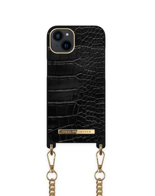 Necklace Case iPhone 13/14 Jet Black Croco