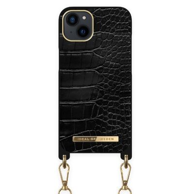 Necklace Case iPhone 13/14 Jet Black Croco