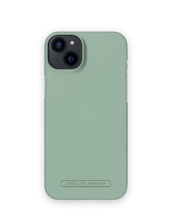 Coque transparente MagSafe iPhone 14PL vert sauge