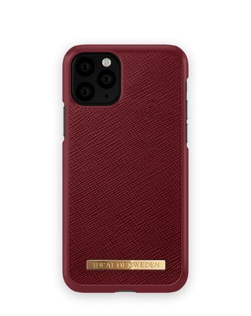 Saffiano Case iPhone 11P/XS/X Burgundy