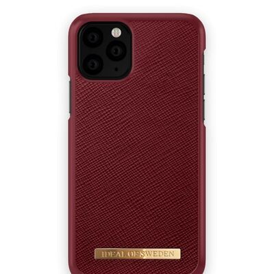 Saffiano Case iPhone 11P/XS/X Burgundy