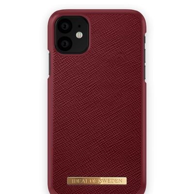 Saffiano Case iPhone 11/XR Burgund