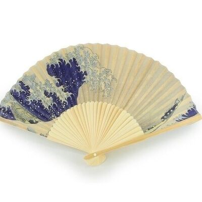 Hand fan, Hokusai, The Great Wave