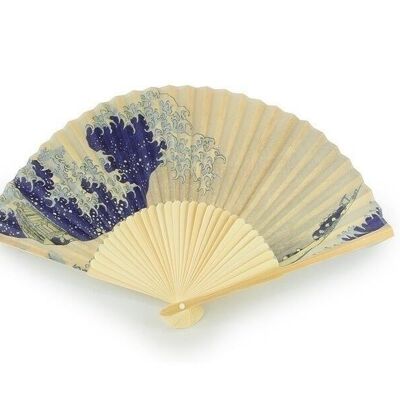 Hand fan, Hokusai, The Great Wave