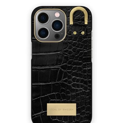 Custodia Atelier per iPhone 14PR Cocco Nero