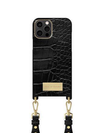 Atelier Collier iPhone 12 PRO MAX Noir Croco