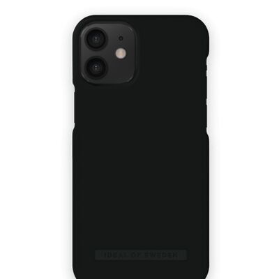 Funda Seamless iPhone 12 MINI Negro Carbón