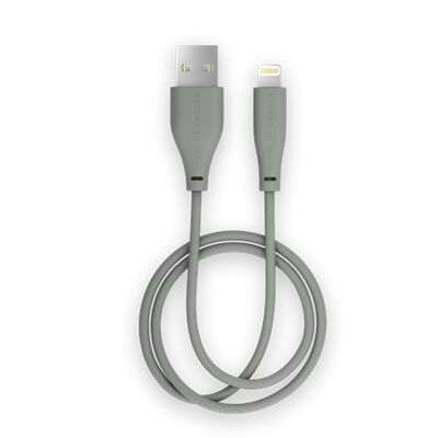 Cable de Carga 2m USB A-Lightning Gris Ceniza