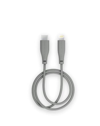 Câble de charge 2m USB C-lightning Gris cendré