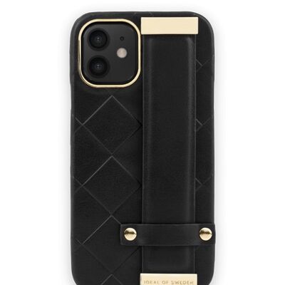 Statement Case iPhone 12 Mini Geflochten Glatt Schwarz