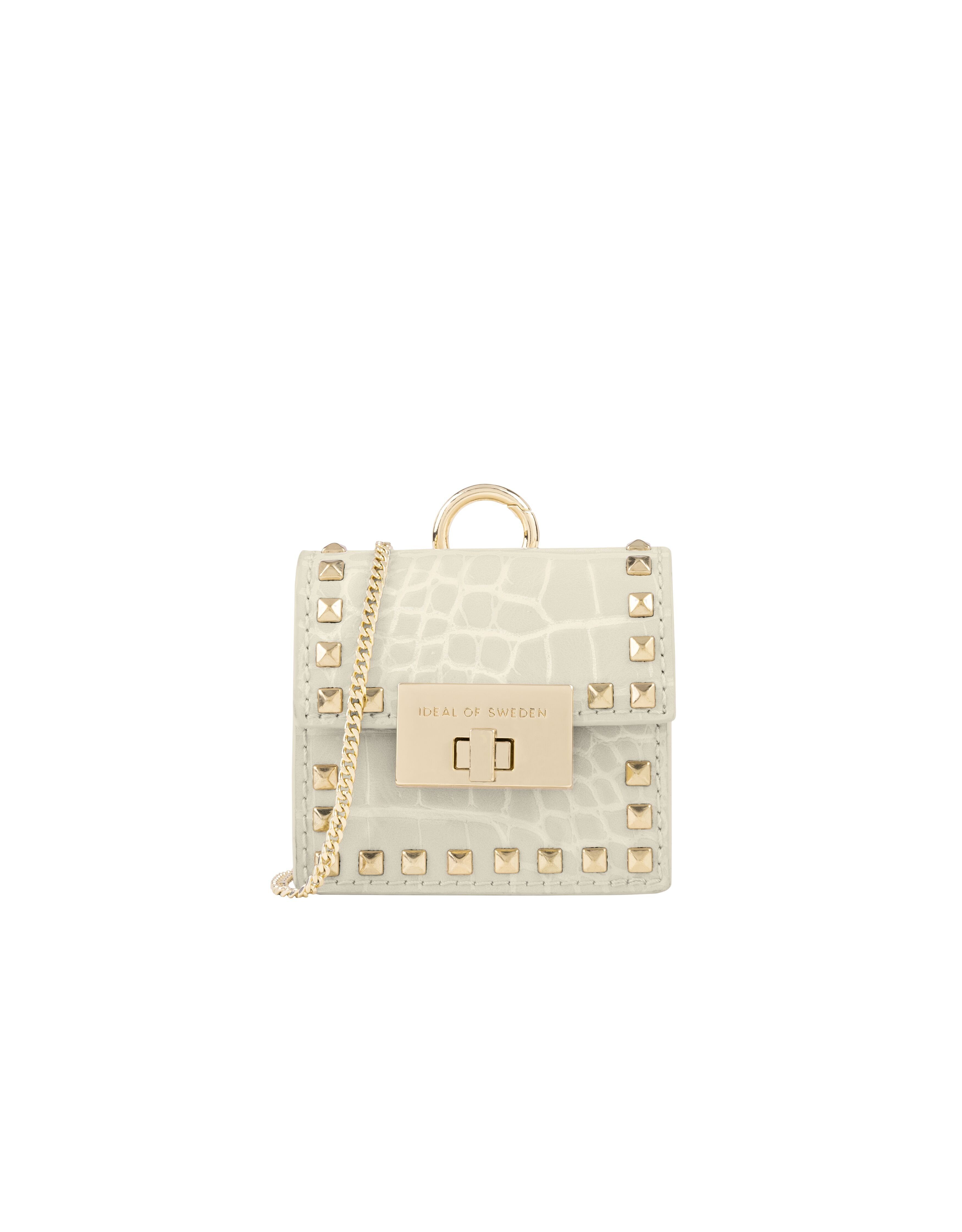 Zoe Mini AirPods Bag Beatstuds Cream Croco