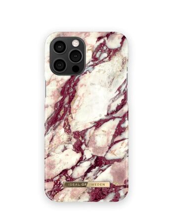 Coque Fashion iPhone 12 PROMAX Calacatta Ruby Marbl