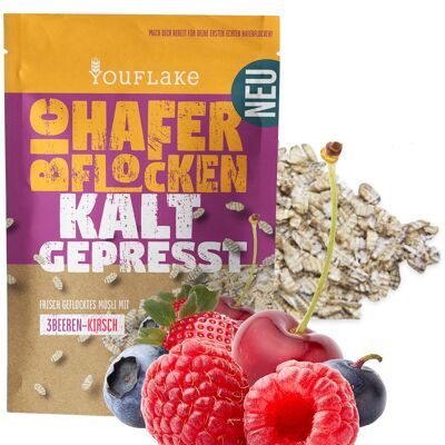 Bio Haferflocken KALTGEPRESST 3Beeren-Kirsch