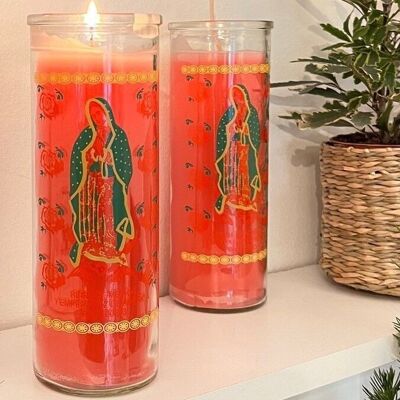 Large Mexican Night Light Candle
