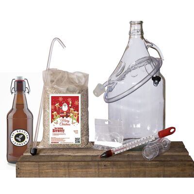 PACK NATALE Kit per la produzione di birra da 5 litri e 15 bottiglie da 33cl
