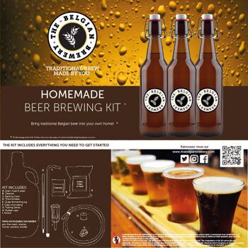 PACK WHITE Ale Kit brassage bière pour 5 litres de Bières BLANCHE & 6 bouteilles 75cl 3