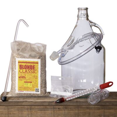 BLOND Classic Beer - Home Made Beer Kit for 5 liters of homemade BLONDE beers