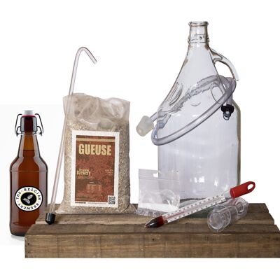 PACK GUEUSE Bierbrauset für 5 Liter GUEUSE Bier & 6 Flaschen à 75cl