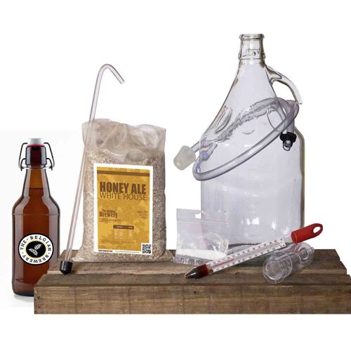 PACK HONEY Ale Kit brassage bière pour 5 litres de Bières MIEL Obama’s recipe & 6 bouteilles 75cl