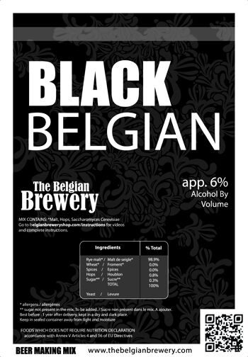 Recharge WHITE Ale – IPA – BLACK Belgian Beer - Home Made Beer Kit pour 3x5 litres de bières BLANCHE – IPA Amber – BLACK Belgian faites Maison 4