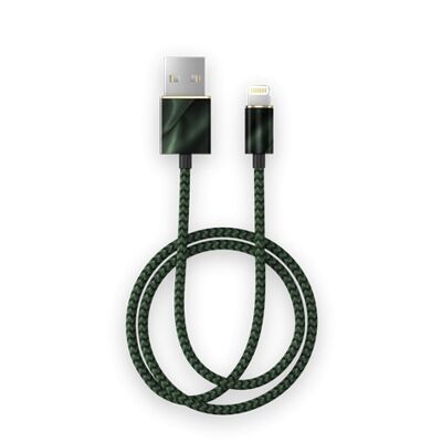 Modisches Kabel, 1 m Smaragdsatin