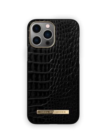 Atelier Coque iPhone 14PM Neo Noir Croco