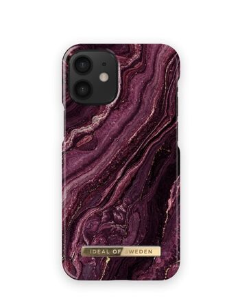 Coque Fashion iPhone 12 MINI Prune Dorée