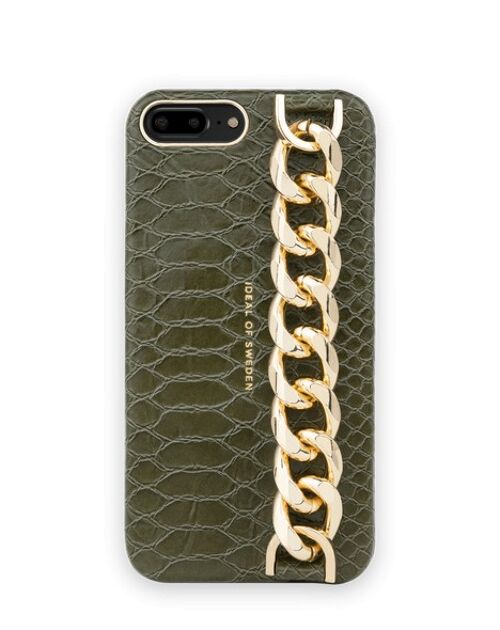 Statement Case iPhone 8/7/6/6S PGrn Snake Ch Strp